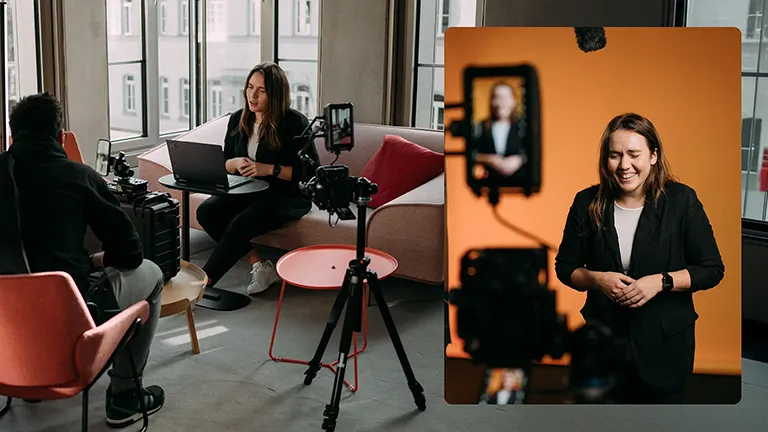 BTS einer Social Media Videoproduktion bei DATEV